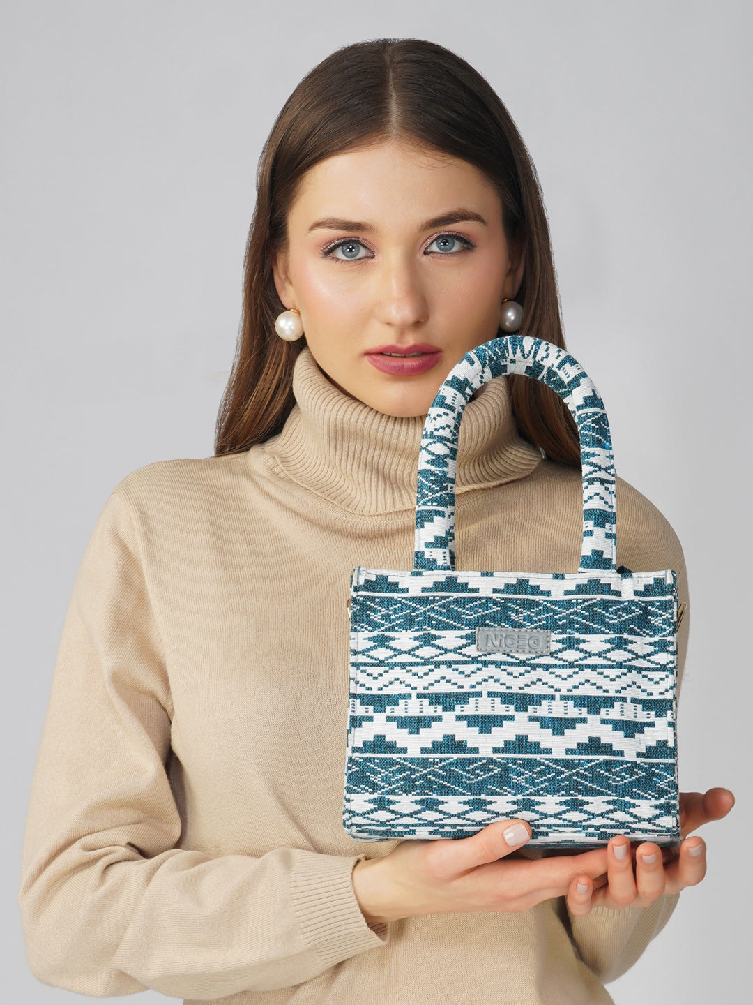 NiceG Blue Bliss Box Bag (Small)